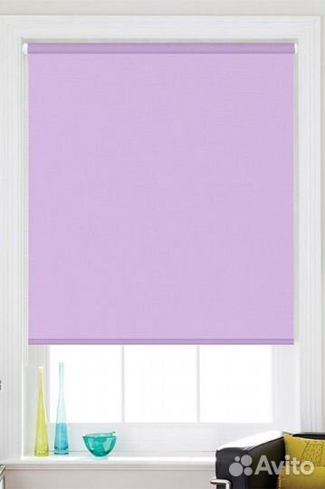 Рулонные шторы Блэкаут 55х160см Пудровые (Розовые)