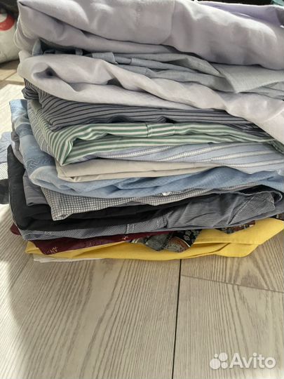 Сорочки мужские пакетом бу