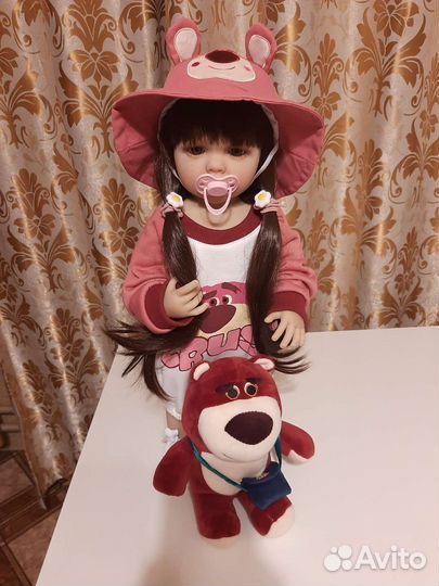 Кукла реборн полностью силиконовая55см