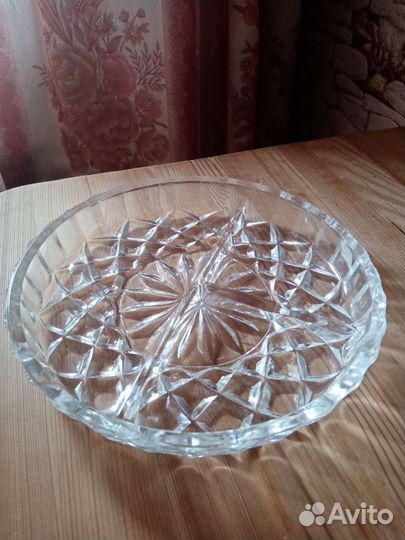 Хрустальная тарелка