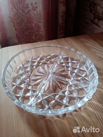 Хрустальная тарелка