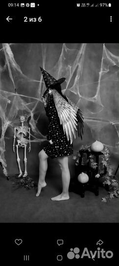 Крылья на хэллоуин