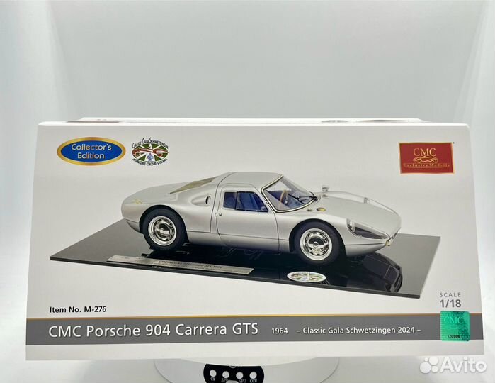1/18 CMC M-276 Porsche 904 Carrera GTS Silver