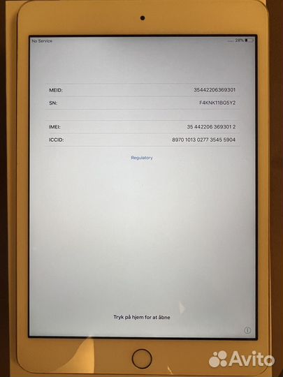 iPad mini 3 16gb wi-fi + cellular