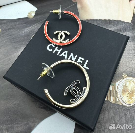 Серьги Chanel