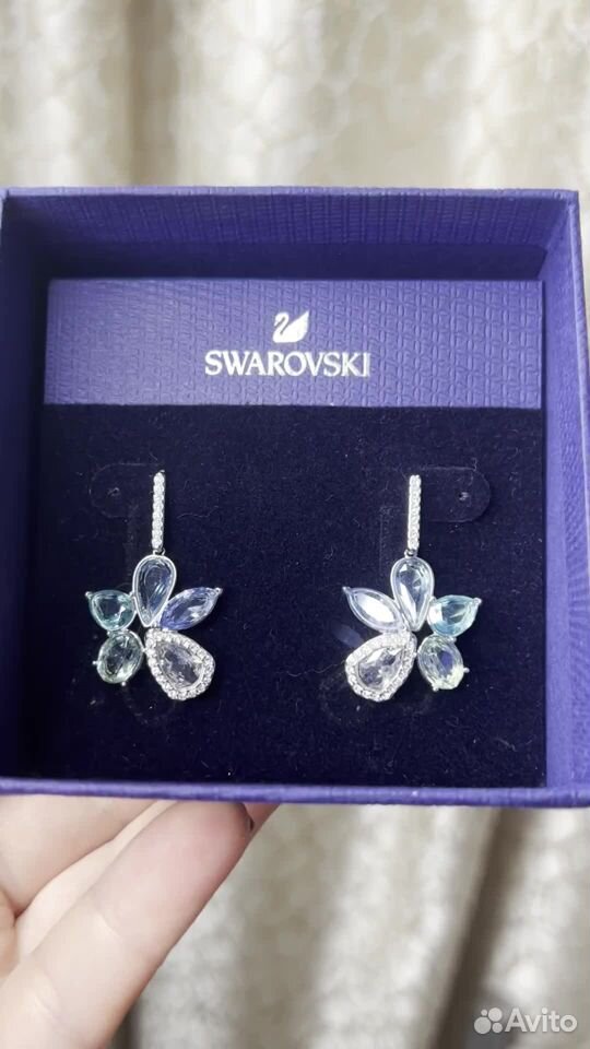 Swarovski серьги оригинал новые