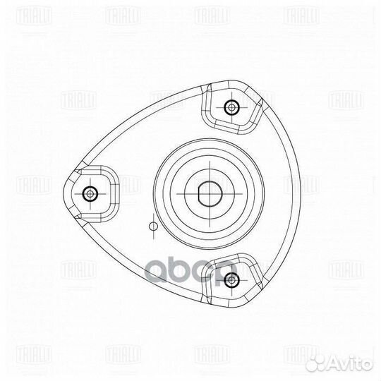 Опора амортизатора KIA RIO 05- пер.прав. (без п