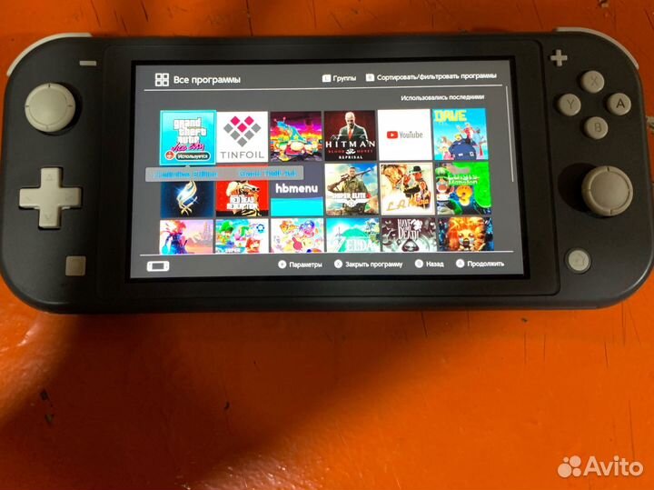 Nintendo switch lite прошитая 256