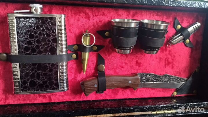 Набор шампуров подарочный в кейсе для шашлыка