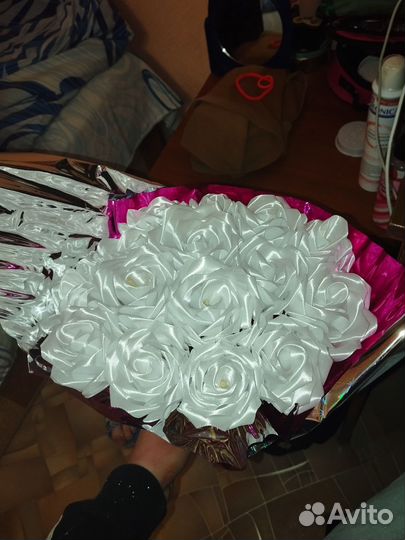 Букет из атласных лент