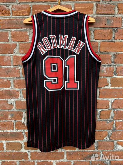 Джерси Chicago Bulls Rodman Adidas nba баскетбол