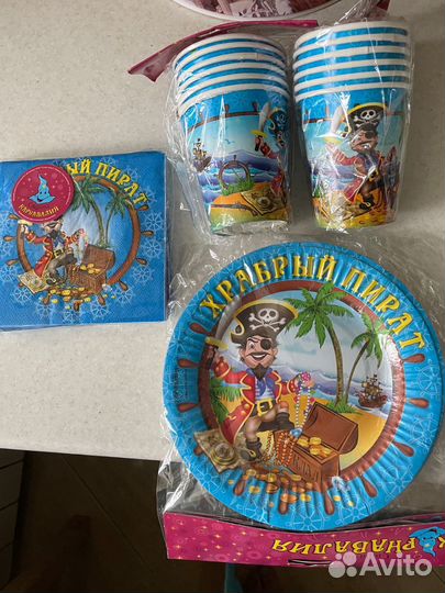 Набор бумажной посуды «Пираты»