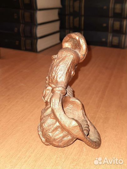 Статуэтка Гном, солонка, металл