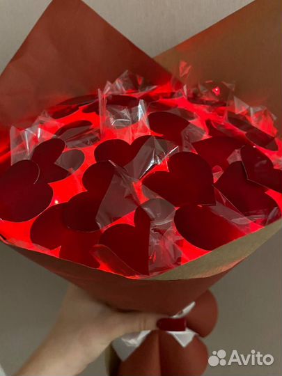 Букет из сердечек