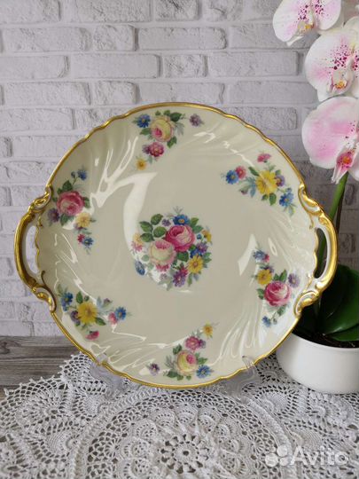 Блюдо разные антикварные винтаж немецкий фарфор