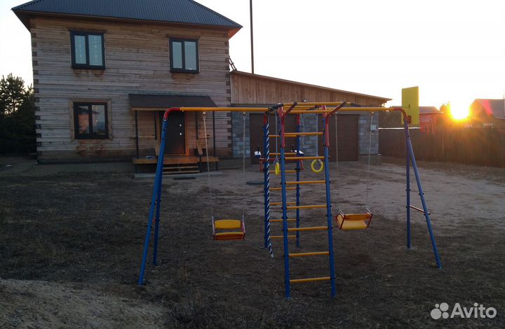 Детский уличный спортивный комплекс 2 качели