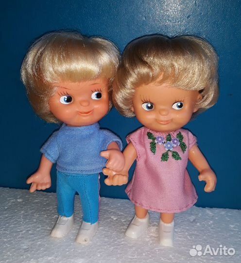 Кукла копытка мальчик и девочка гдр