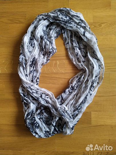 Женский серый шарф хомут снуд труба Takko fashion