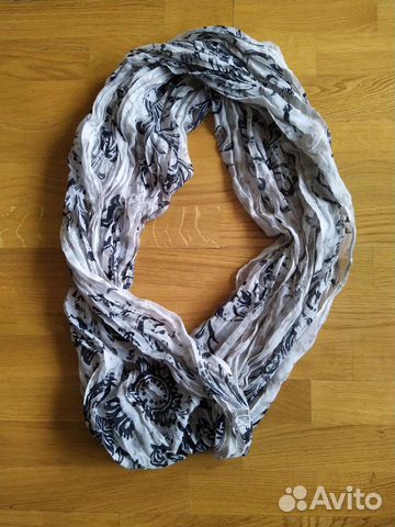 Женский серый шарф хомут снуд труба Takko fashion