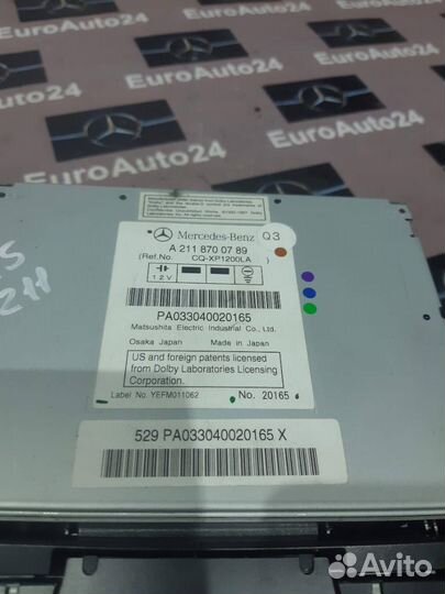 Магнитола A2118700789 Mercedes-Benz E-Class 2004 W