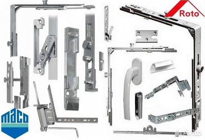 Комплектующие для окон, стеклопакеты