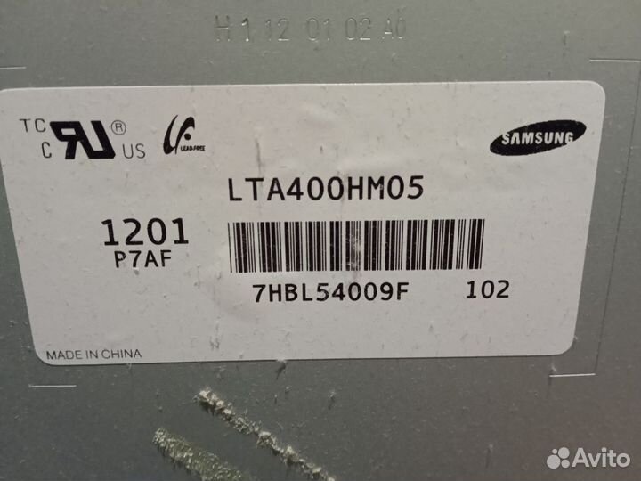 Cclf-подсветка для телевизора thomson T40C11D