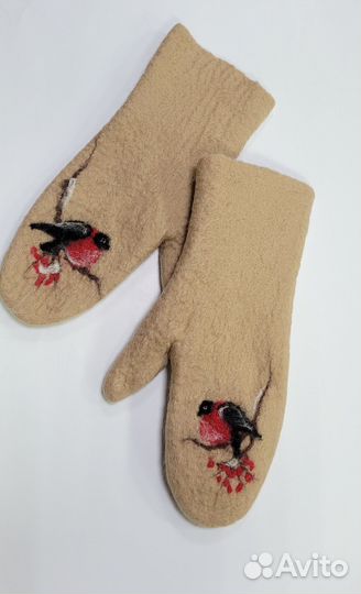 Варежки из войлока
