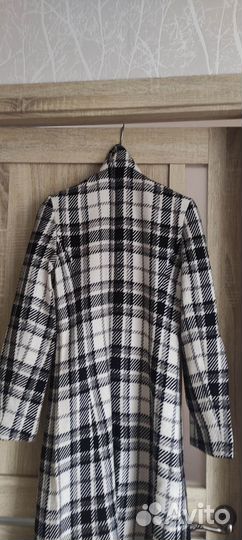 Пальто Куртка Плащ Полупальто 42 44 Драп Кожа