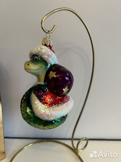 Елочная игрушка ариель змейка дед мороз