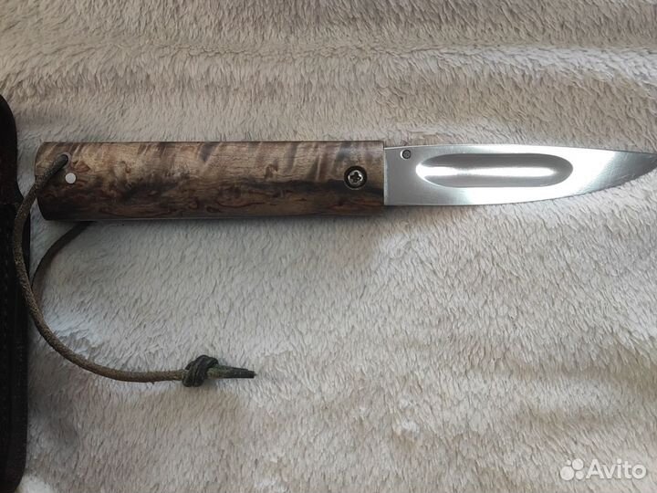 Нож складной ручной работы якутский