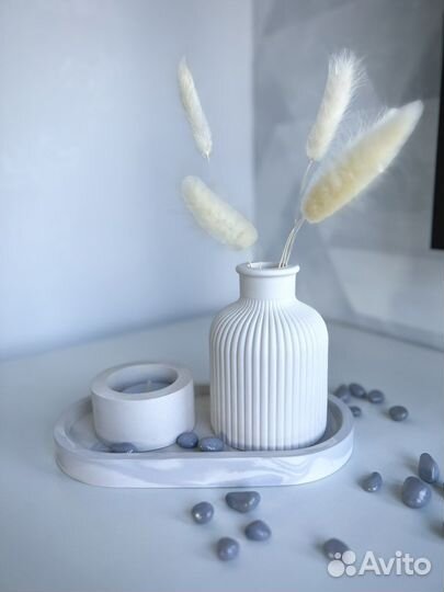 Гипсовый декор, наборы, вазы