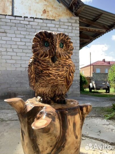Сова из дерева