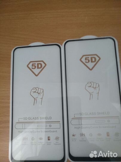 2 защитных 5D стекла на Oppo Reno4/4Lite