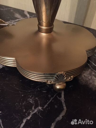 Тиффани бронза 20 век Лампа красивая