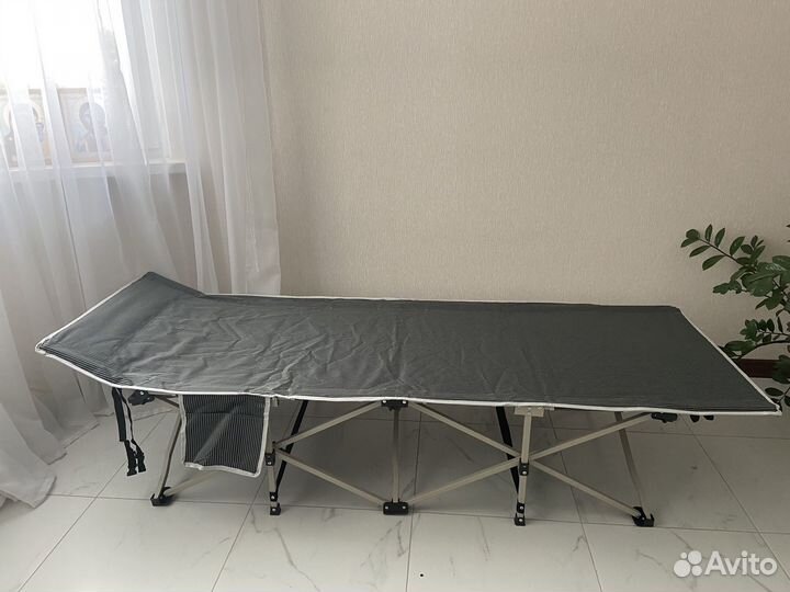 Раскладушка туристическая усиленная