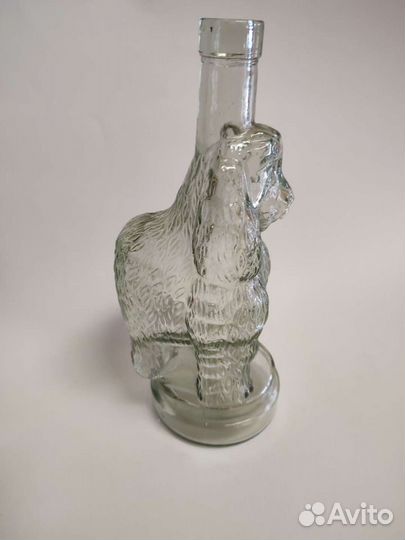 Бутылка Пудель стекло 19 век