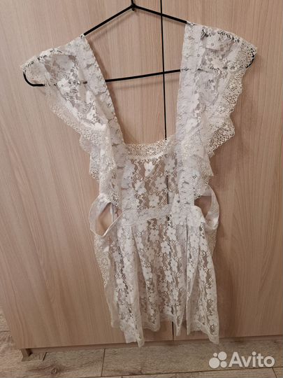 Белый школьный фартук