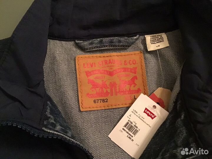 Джинсовая куртка levis размер L-XL