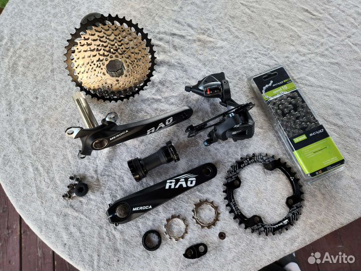 Трансмиссия с переключателем и шатунами 10 ск