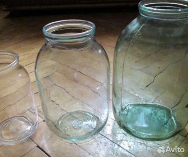 Банки стеклянные 2х и 3х литровые и литровые б/у