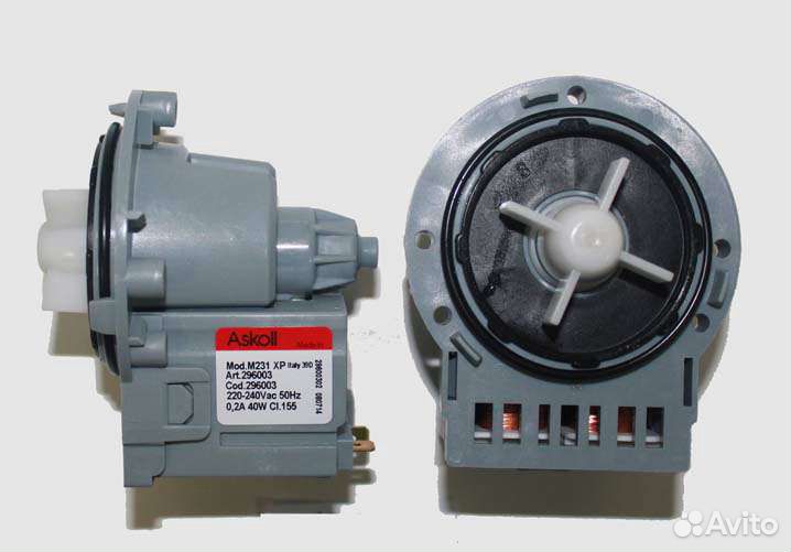 Насос ascoll 40w медная обмотка стирльной машины