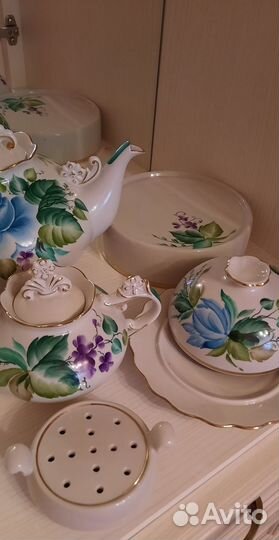 Чайный фарфоровый сервиз лоз