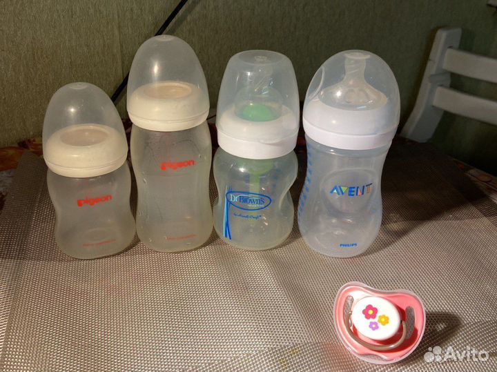 Бутылочки для кормления pigeon avent цена за все