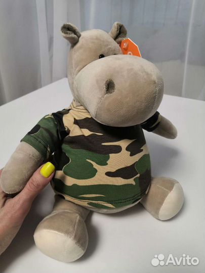 Мягкая игрушка бегемот