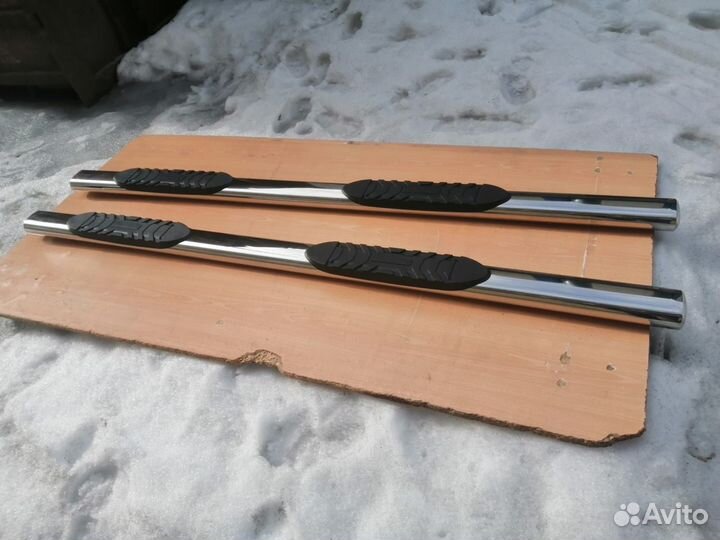 Пороги овальные сталь T304 Тойота Тундра 2015-2021