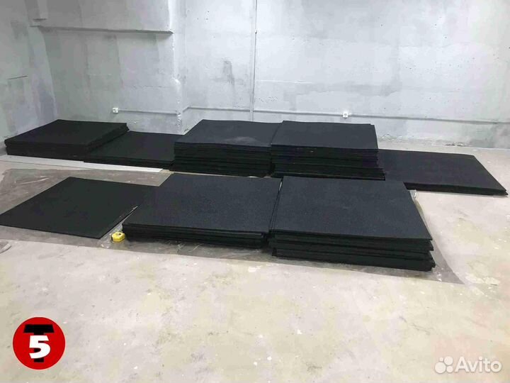 Резиновая плитка для спортзала