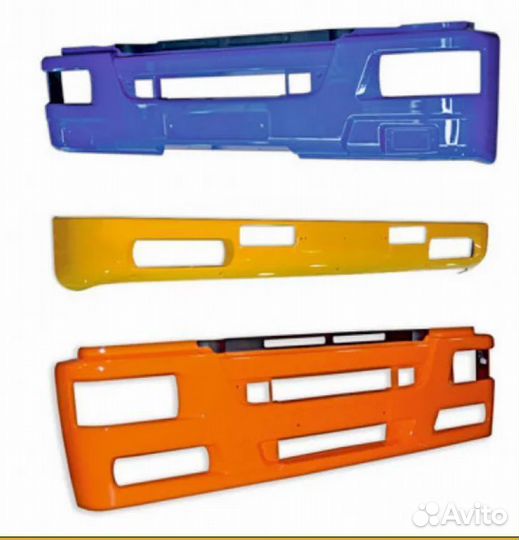 Бампер на Камаз 6520 рестайлинг широкий