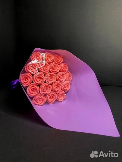 Розы из Бельгийского Шоколада - 19 шт в Букете