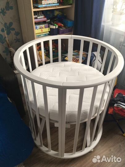 Детская кроватка круглая трансформер
