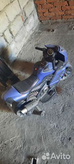 Детский электромобиль мотоцикл бу